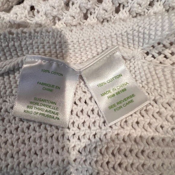 Lilly Pulitzer Renee Poncho Crochet Top Tassel Coverup Pullover - Picture 4 of 7